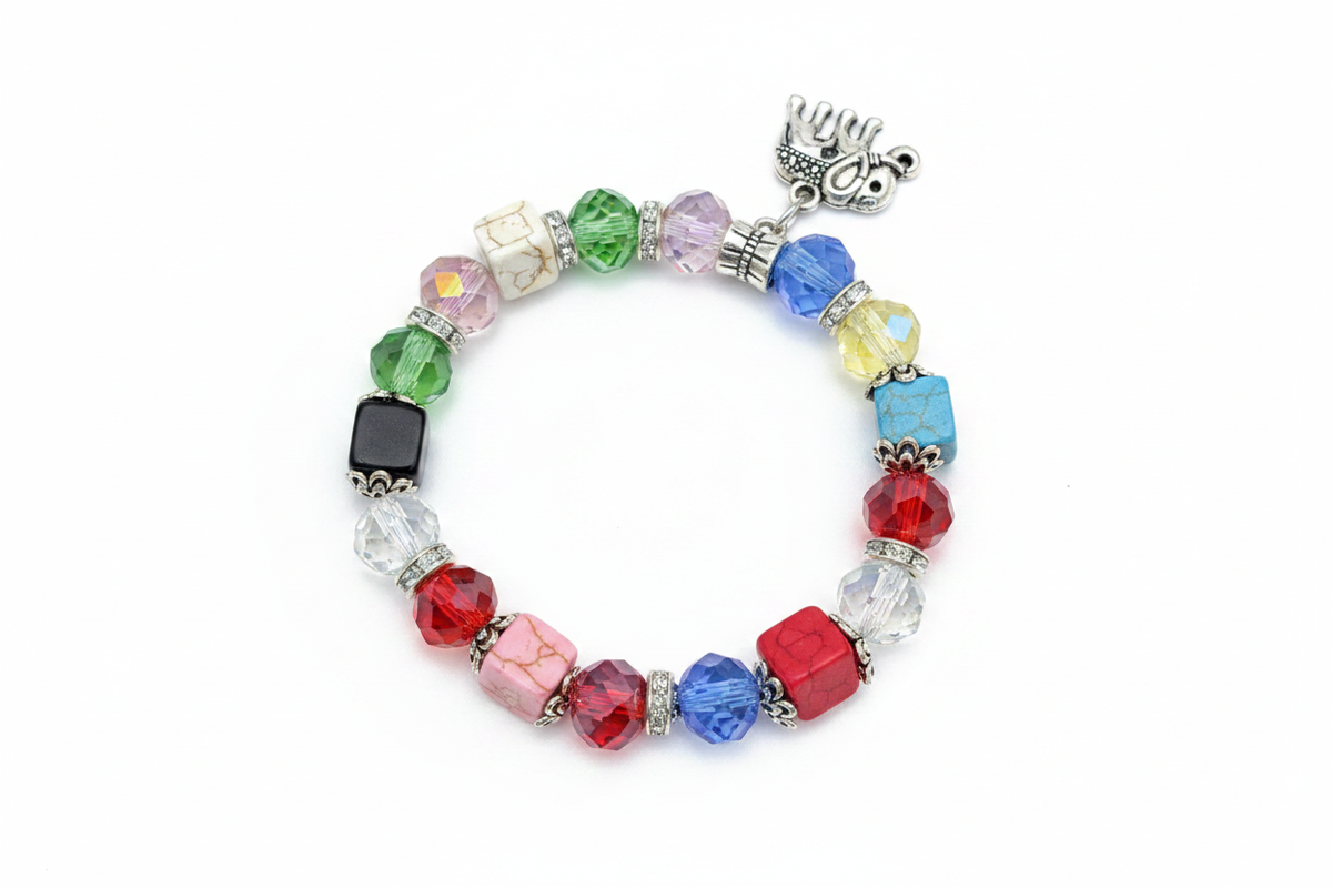 Bracelet multicolore éléphant