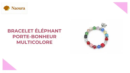 Bracelet &Eacute;l&eacute;phant Porte-Bonheur Multicolore by@Outfy